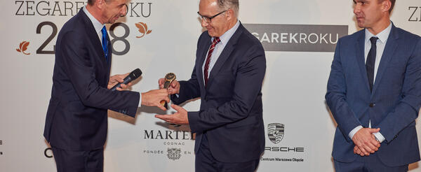 CEO Mr Adrian Bosshard during the ceremony