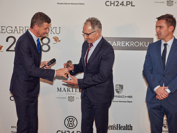 CEO Mr Adrian Bosshard during the ceremony