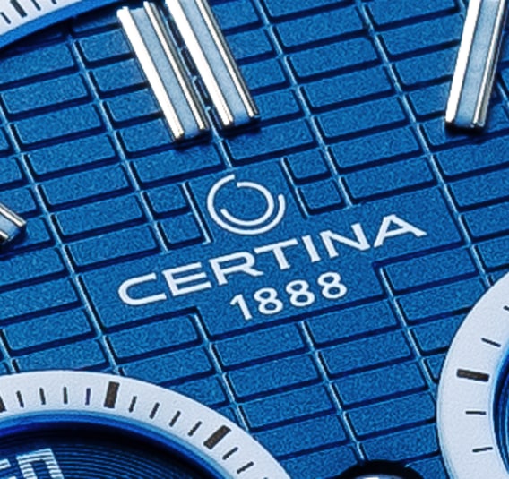 Certina embossed dial
