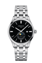 DS-8 Moon Phase Quartz Black 316L stainless steel 41mm - #0