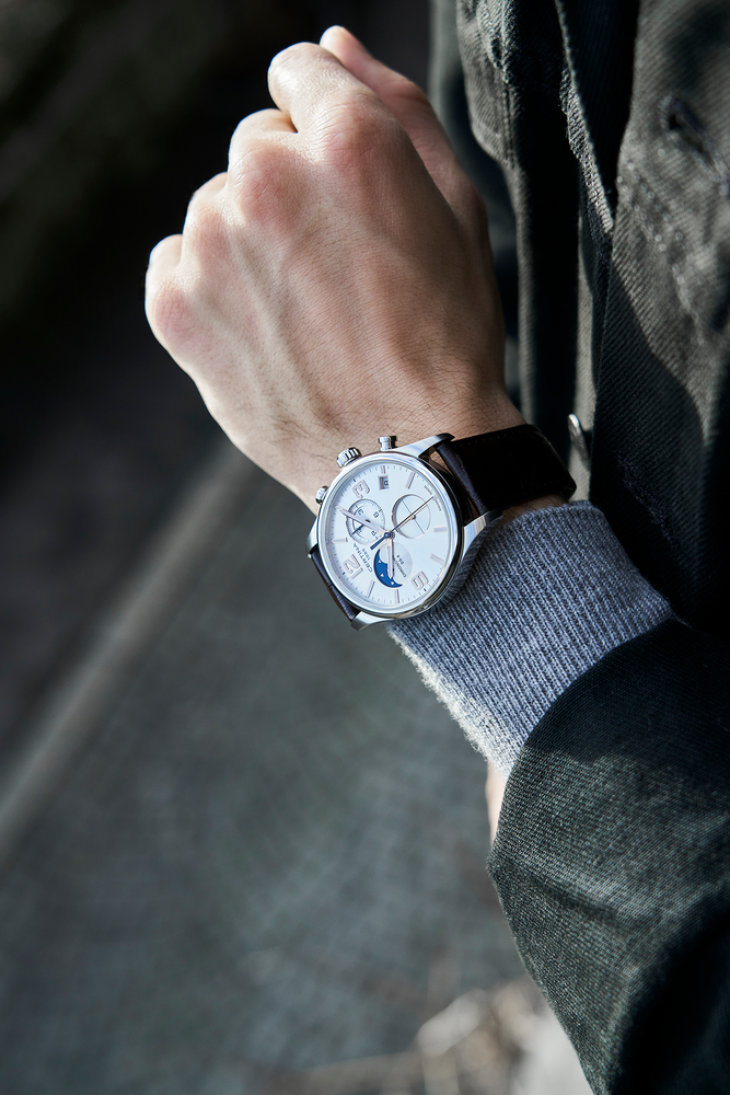Men Quartz DS-8 Chronograph Moon Phase watch by Certina