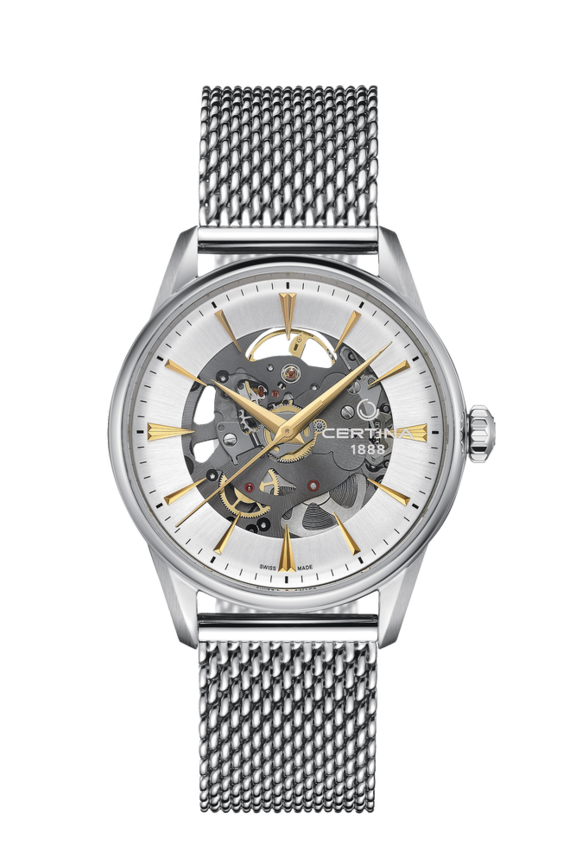DS-1 Skeleton Automatic Silver 316L stainless steel 40mm - #0