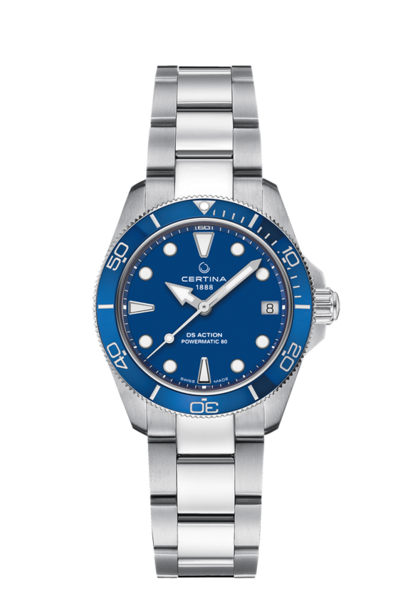 DS Action 34.5mm Automatic Blue 316L stainless steel 34.5mm - #0