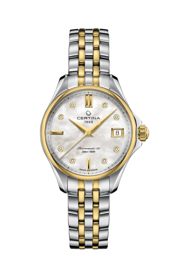 DS Action Lady Powermatic 80 Automatic Mother of pearl 316L stainless steel 34.5mm - #0