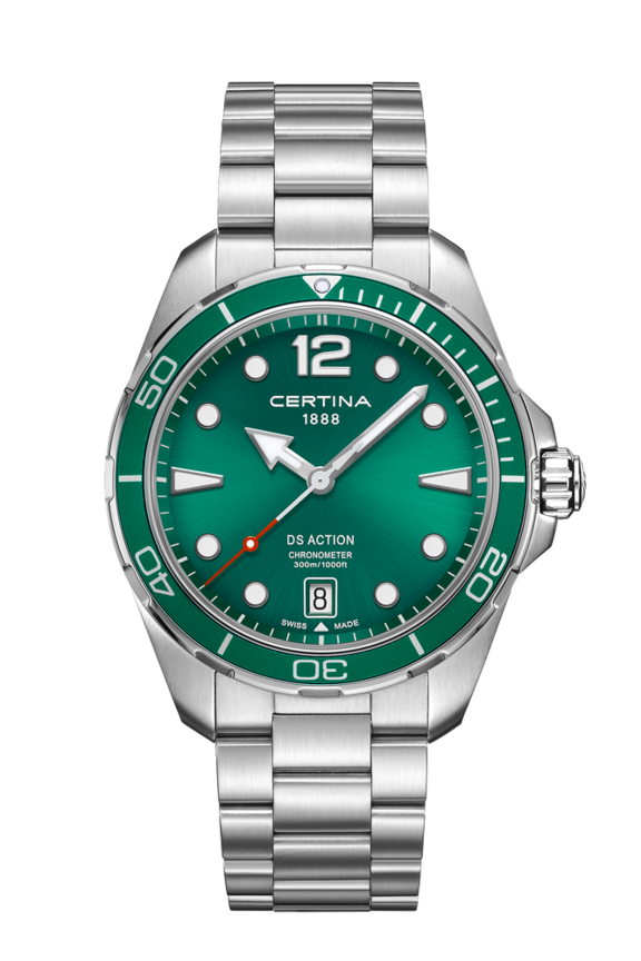 DS Action Quartz Green 316L stainless steel 43mm - #0