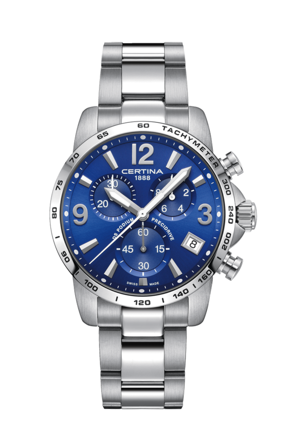 DS Podium Quartz Blue 316L stainless steel 41mm - #0