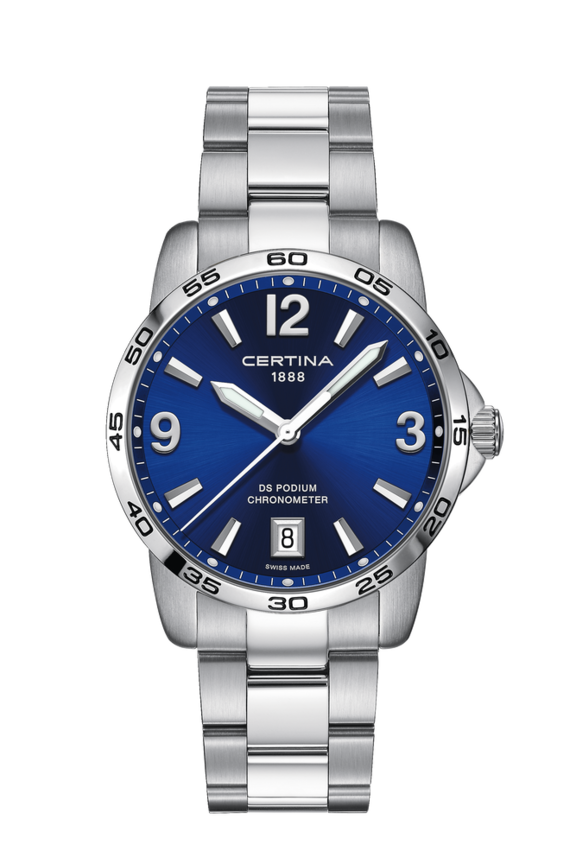 DS Podium Quartz Blue 316L stainless steel 40mm - #0