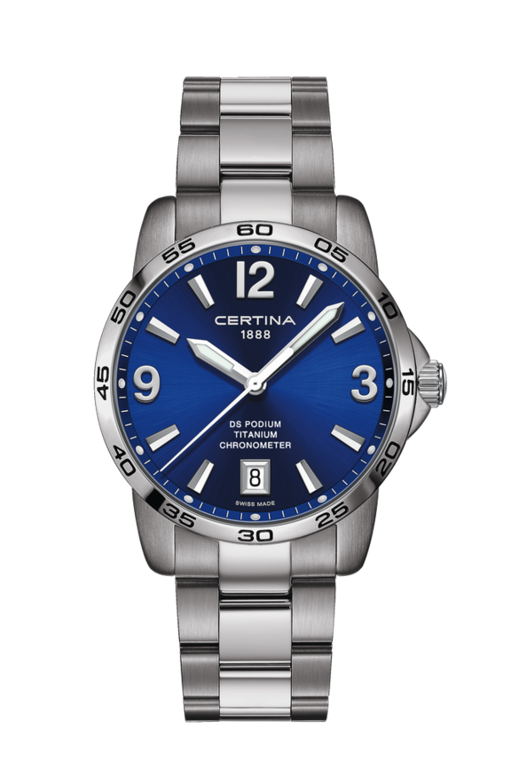 DS Podium Quartz Blue Titanium 40mm - #0