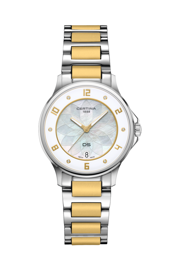 Women watch ∙ Quartz ∙ Mother of pearl ∙ PVD coating ∙ 316L stainless steel ∙ Diamond(s)  - #0