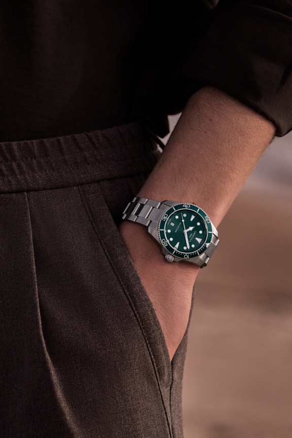 Men watch ∙ Quartz ∙ Green ∙ 316L stainless steel - #3