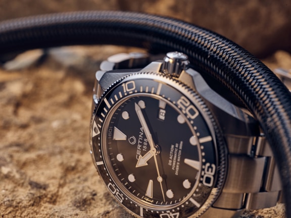 DS Action Diver Automatic Black 316L stainless steel 43.00mm