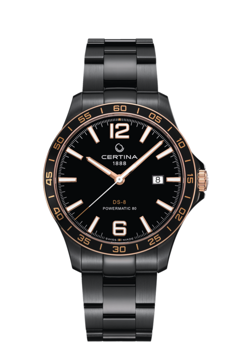 Men watch ∙ Automatic ∙ Black ∙ PVD coating ∙ 316L stainless steel (C0338073305700)