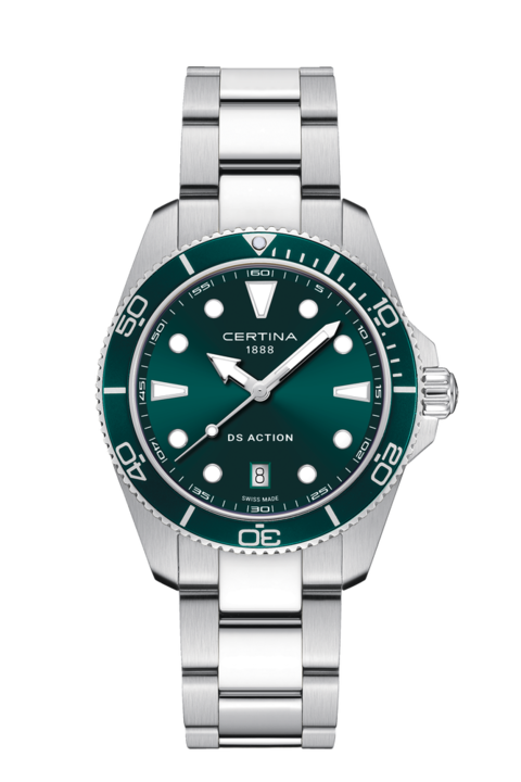 Men watch ∙ Quartz ∙ Green ∙ 316L stainless steel (C0484101109100)
